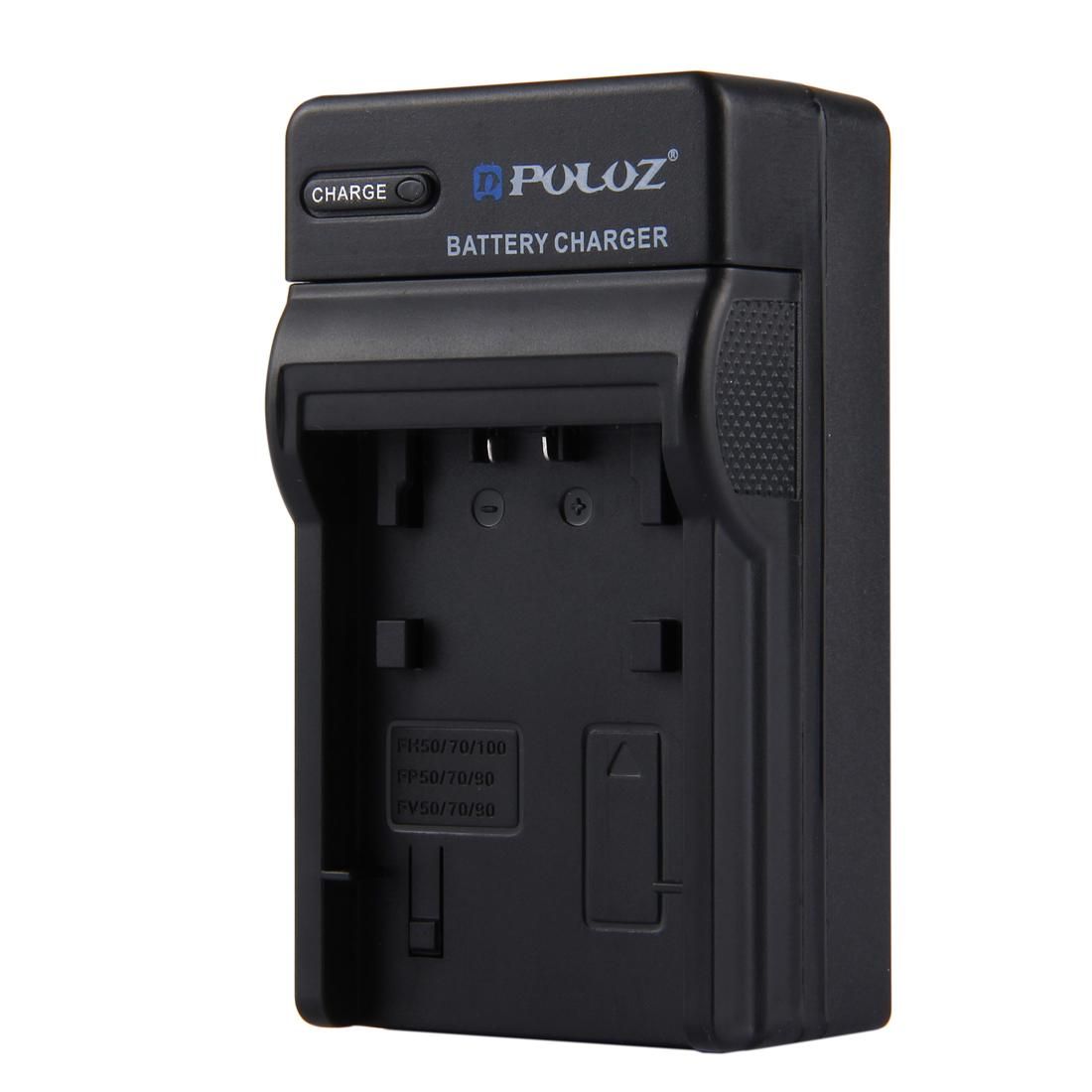 PULUZ US Plug Battery Charger for Sony NP-FH50 / NP-FH70 / NP-FH100 / NP-FP50 / NP-FP70 / NP-FP90 / NP-FV50 / NP-FV70 / NP-FV90 Battery