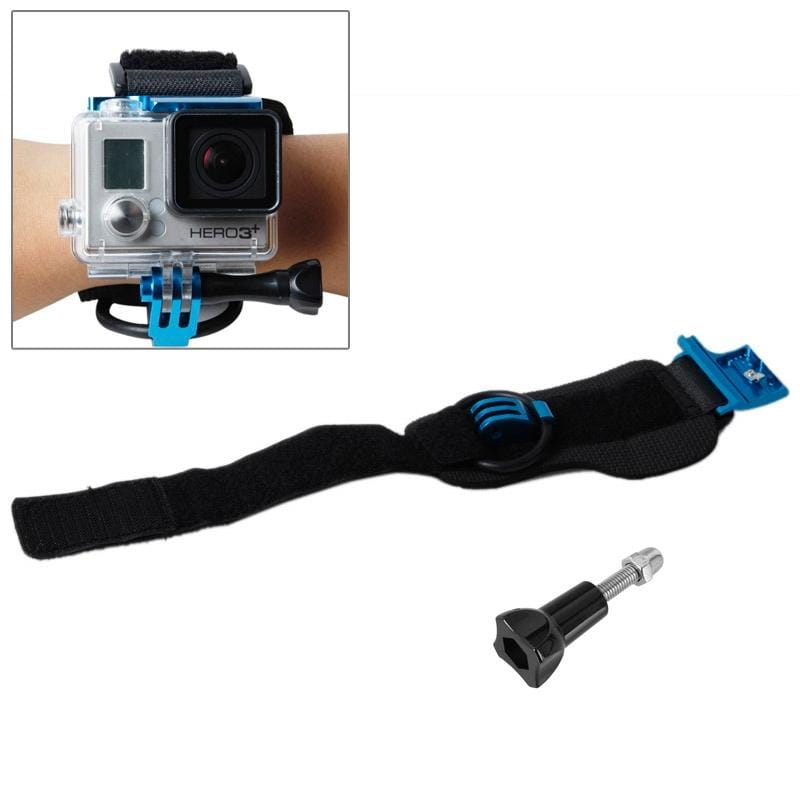 TMC HR177 Wrist Mount Clip Belt for Gopro Hero 4 / 3+, Belt Length: 31cm, HR177 (Blue)
