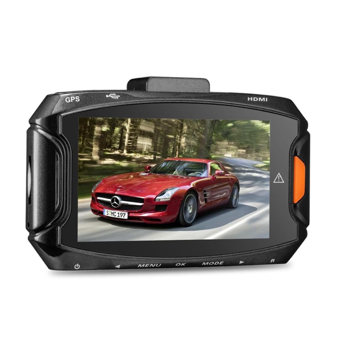 GS90C Car DVR Camera 2.7 inch LCD Screen HD 2304 x 1296P 170 Degree Wide Angle Viewing, Support Motion Detection / TF Card / G-Sensor / HDMI (Black)