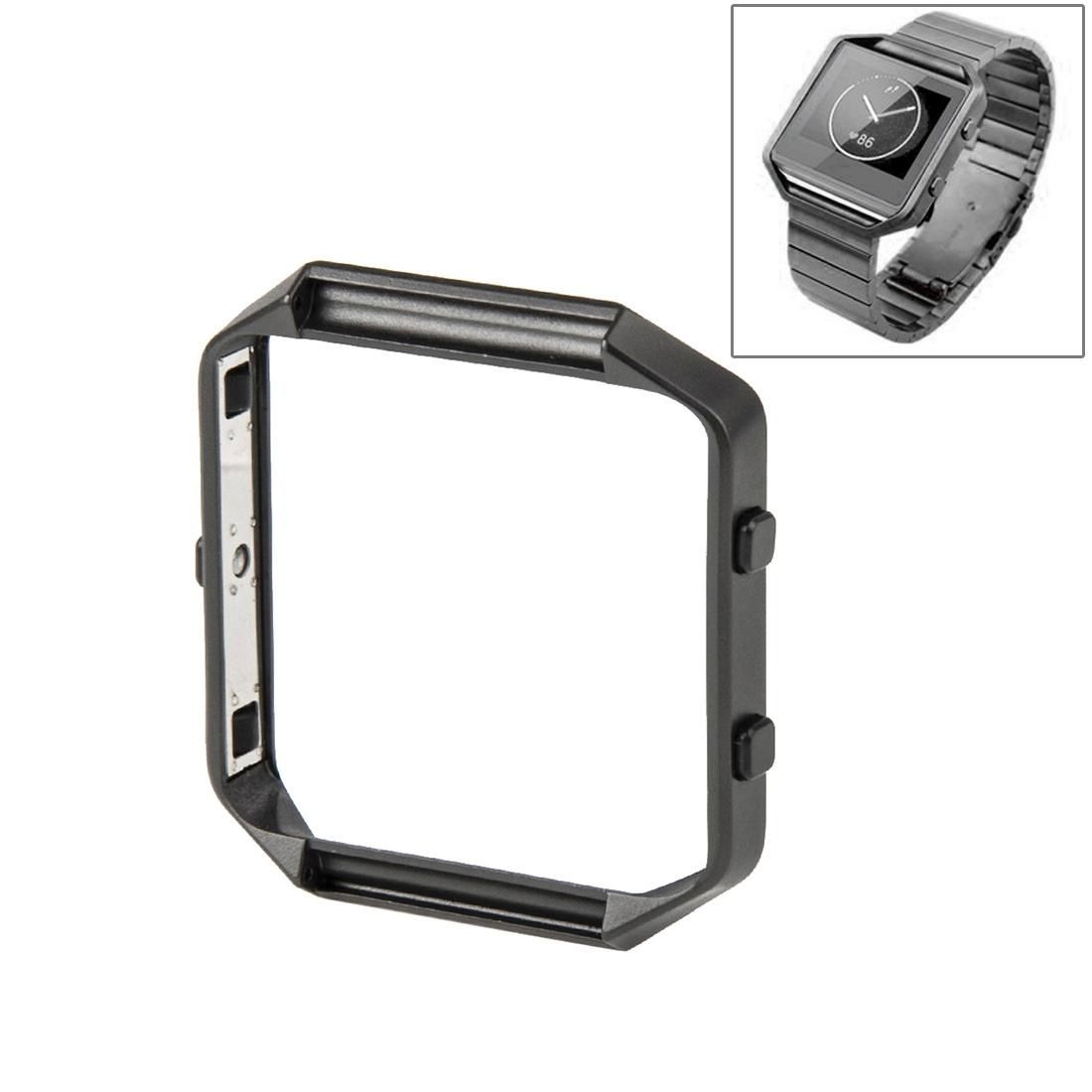 For Fitbit Blaze Watch Stainless Steel Frame Holder Shell (Grey)