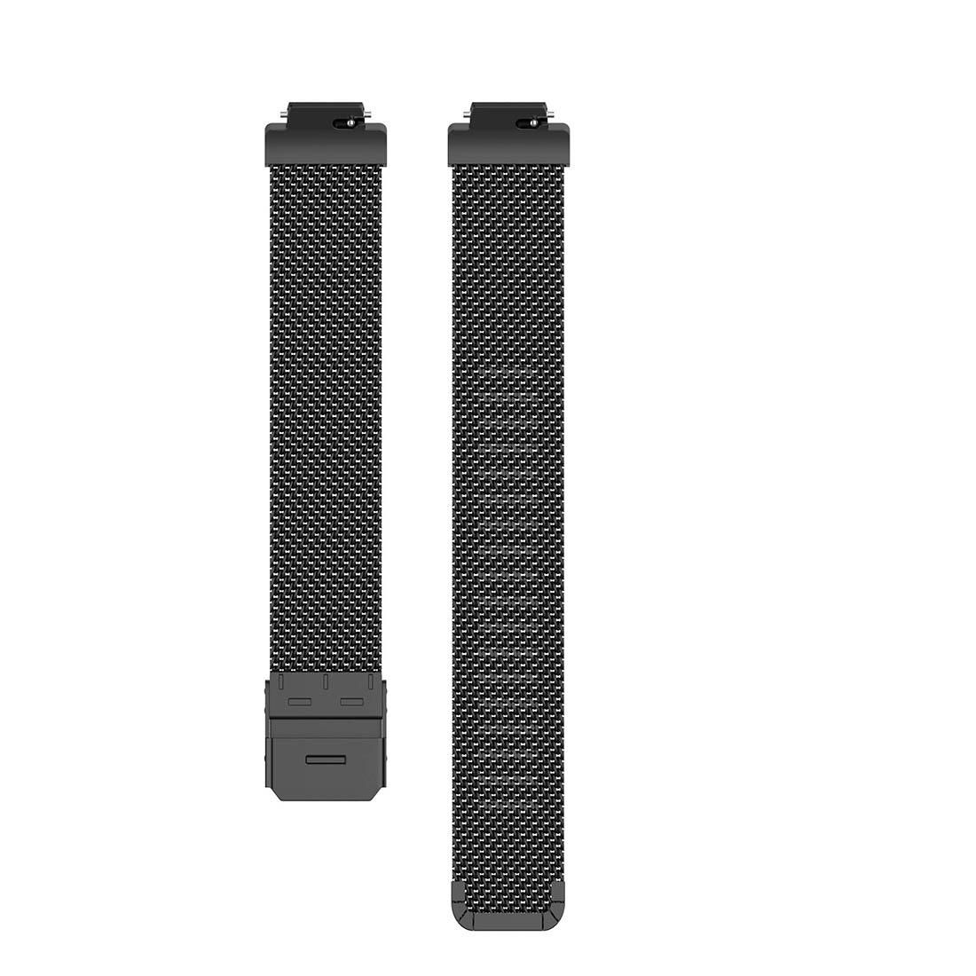 Stainless Steel Metal Mesh Wrist Strap Watch Band for Fitbit Inspire / Inspire HR / Ace 2, Size: L (Dark Purple)