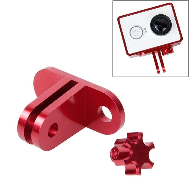 TMC Lightweight CNC Aluminum Headset Mount for XiaoMi YI Sport Camera (Red)