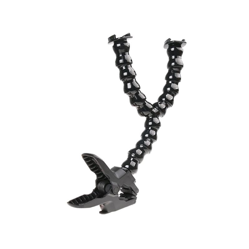 Clip Clamp Mount 360 Swivel Dual-head Flexible Tripod for GoPro HERO9 Black / HERO8 Black /7 /6 /5 /5 Session /4 Session /4 /3+ /3 /2 /1, SJCAM, Xiaoyi Sport Cameras