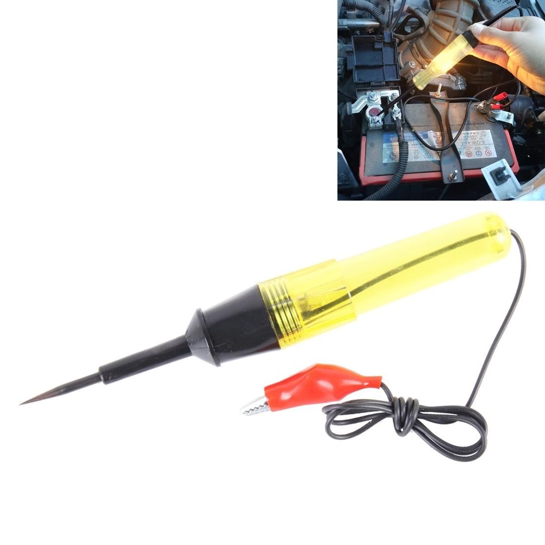 CNBJ-85012 Circuit Tester and Electrical Voltage Detector Pen Set With Crocodile Clip 6-24V, Wire Length: 70cm