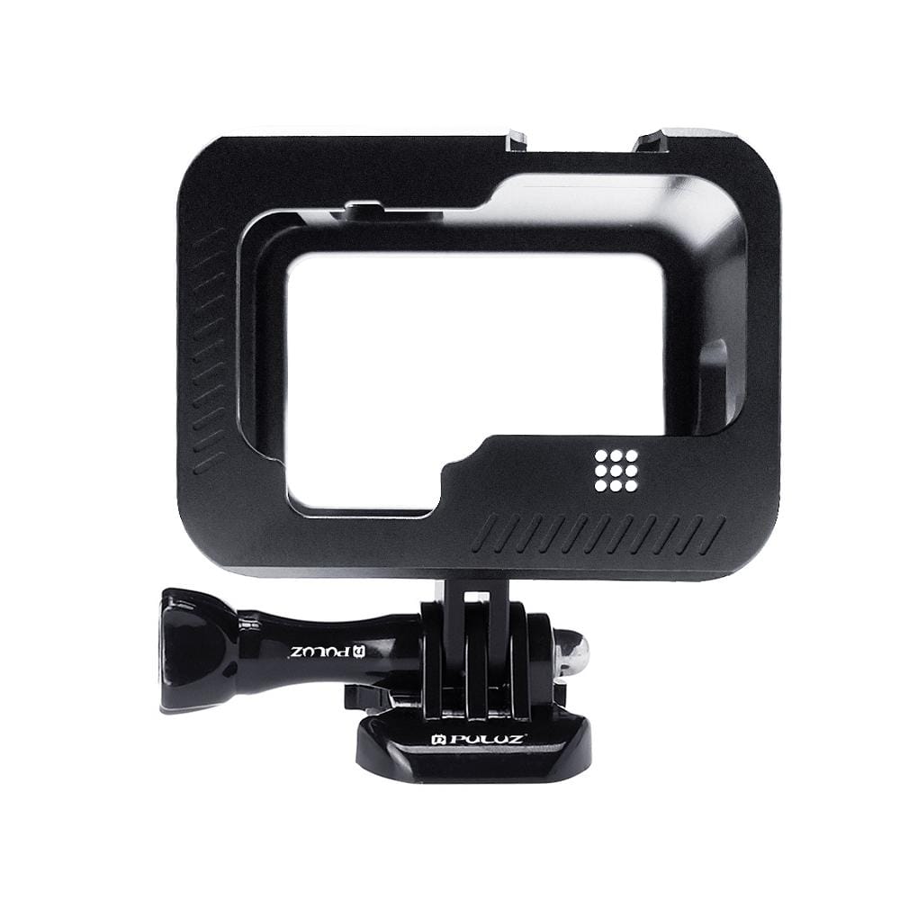 PULUZ for GoPro HERO9 Black Metal Border Frame Mount Protective Case with Buckle Basic Mount & Screw (Black)