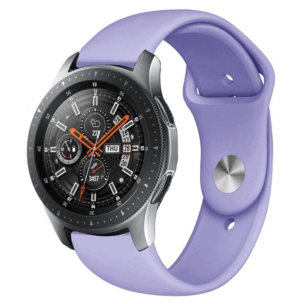Monochrome Silicone Strap for Samsung Galaxy Watch Active 2 22mm (lilac)