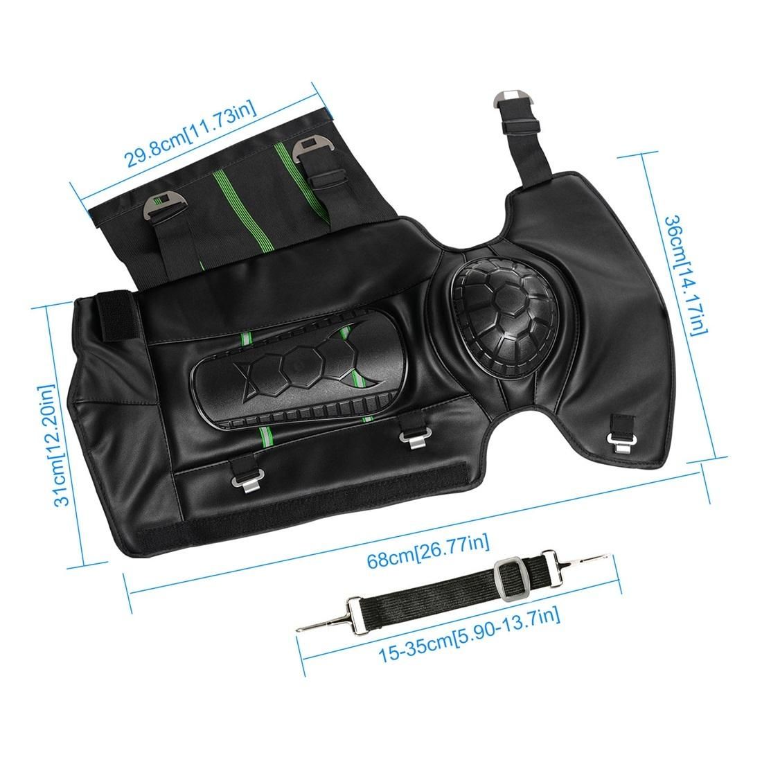 CS-864A1 Motorcycle Cold Protection Velvet Warm Knee Pads Protector Cover (Black)