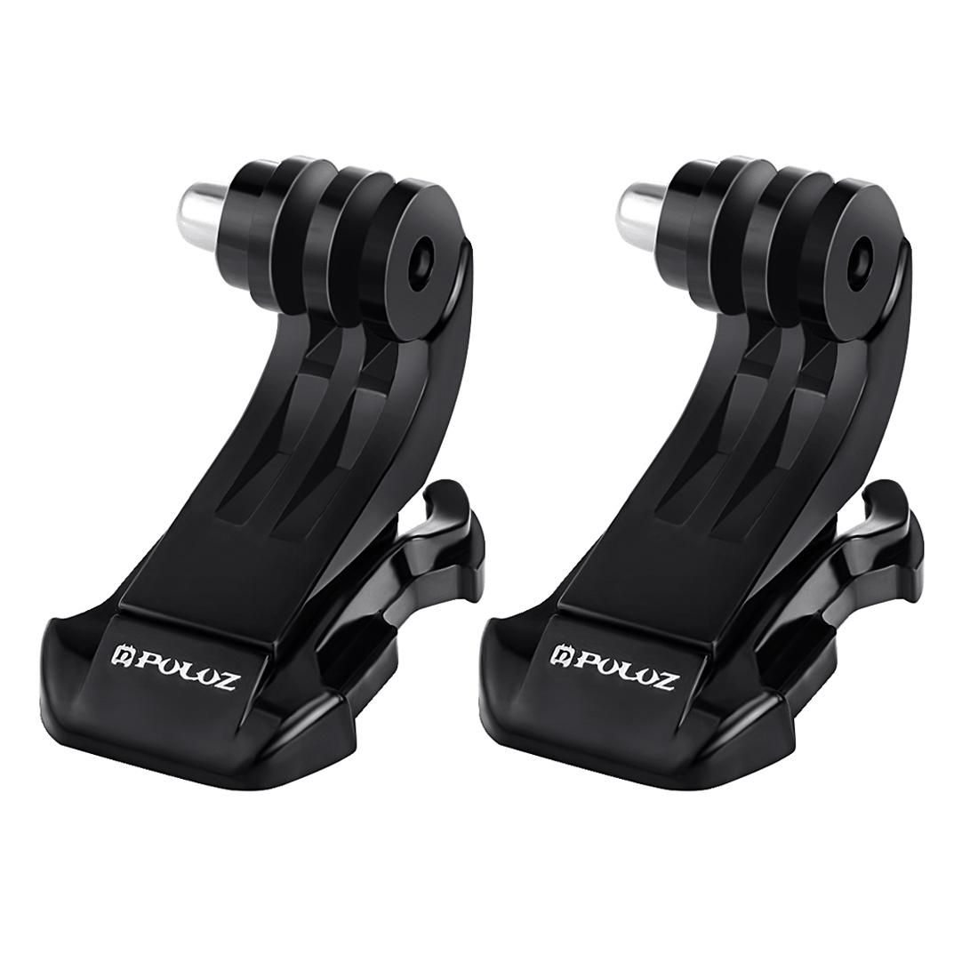 2 PCS PULUZ Black Vertical Surface J-Hook Buckle Mount Set for GoPro  NEW HERO /HERO6   /5 /5 Session /4 Session /4 /3+ /3 /2 /1, Xiaoyi and Other Action Cameras (Black)