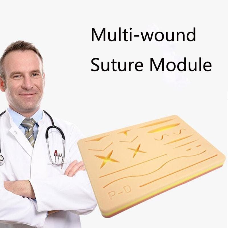 Laparoscopic Surgery Simulation Training Multiple Wound Suture Module Simulation Silicone Human Skin