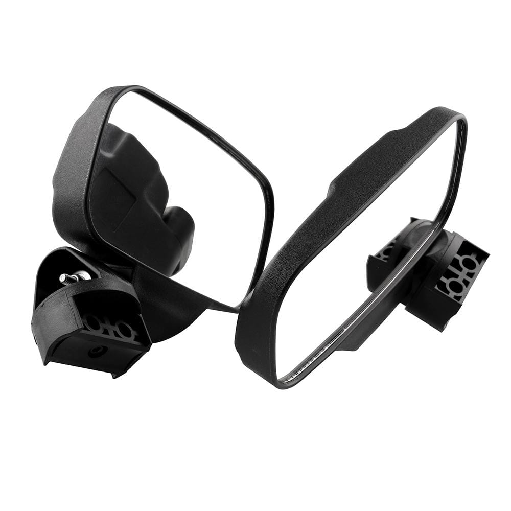 MB-MR016-BK 2 PCS Motorcycle UTV Modified Side View Mirrors for UTV with 1.75 inch and 2 inch Roll Cage (Black)