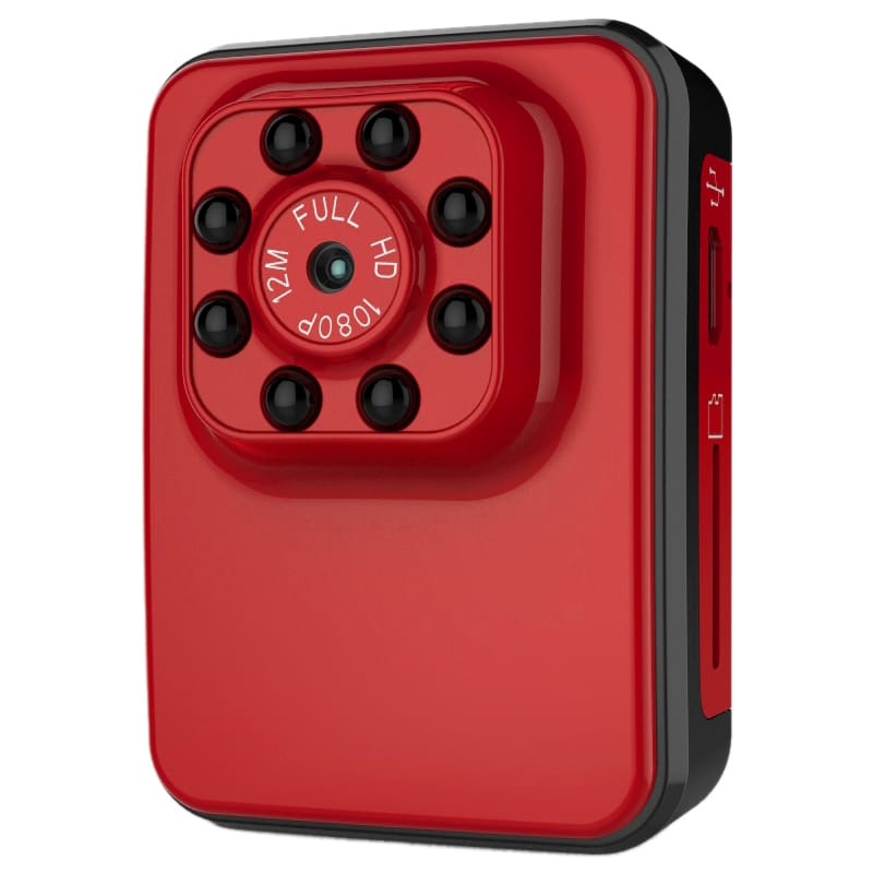 R3 Full HD 1080P 2.0MP Mini Camcorder Action Camera, 120 Degrees Wide Angle, Support Night Vision / Motion Detection (Red)