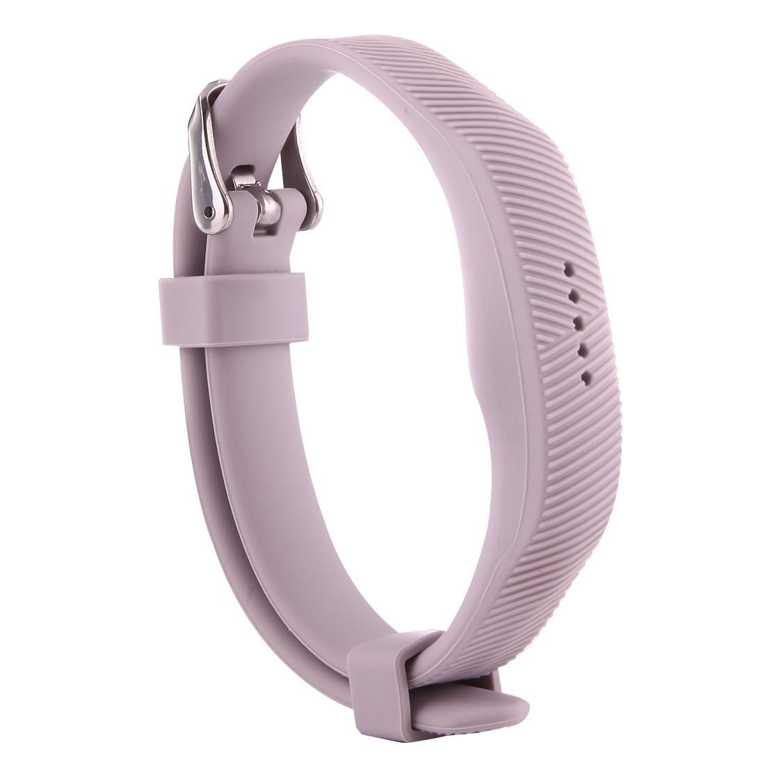 For Fitbit  Flex 2 Bracelet Watch Oblique Texture Silicone Watchband, Full Length: 25cm (Grey)