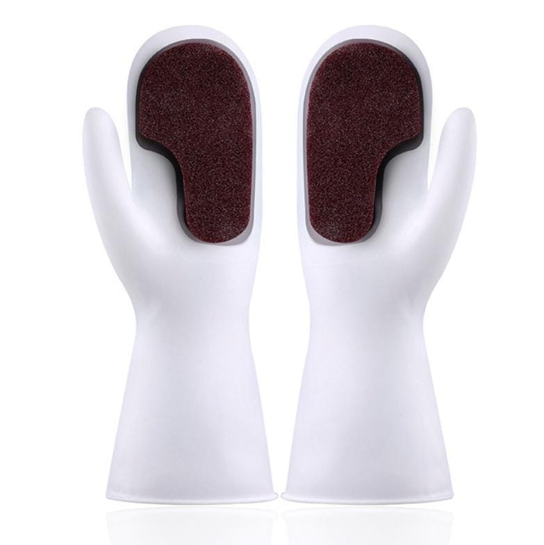 5 PCS Dishwashing Gloves Non-Oily Kitchen Waterproof Housework Wipes, Style:Emery Gloves