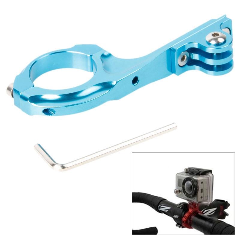 TMC HR85 Bike Aluminum Handle Bar Adapter Pro Mount for GoPro  NEW HERO /HERO6   /5 Session /5 /4 Session /4 /3+ /3 /2 /1, Xiaoyi Sport Cameras (Blue)