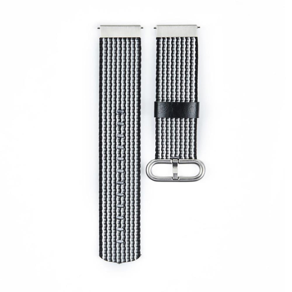 For Garmin Vivoactive 3 Nylon Replacement Wrist Strap Watchband with Buckle (Black)