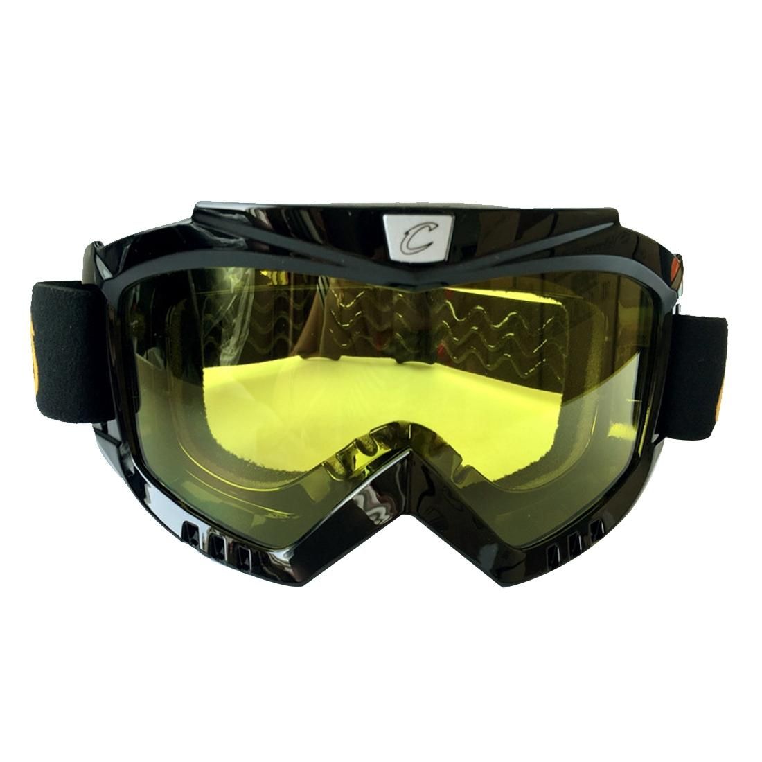 Motorcycle Helmet Riding Mask Goggles Set Outdoor Wind and Sand Resistant Off-road Harley Goggles Removable Masks (Yellow)