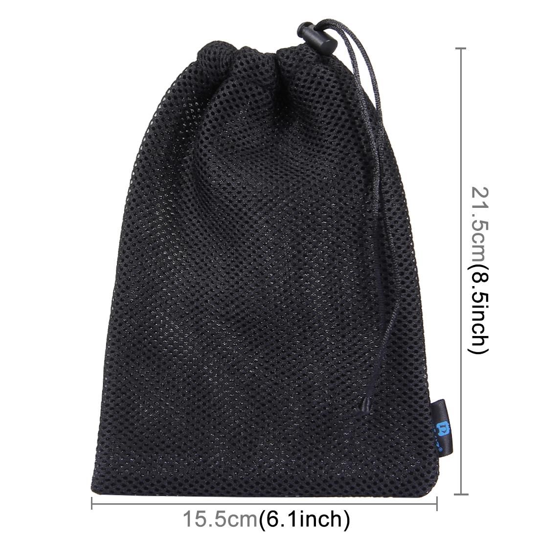 PULUZ Storage Bag with Stay Cord for GoPro HERO9 Black / HERO8 Black / HERO7 /6 /5 /5 Session /4 Session /4 /3+ /3 /2 /1, Puluz U6000 and other Sport Cameras Accessories (Grey)