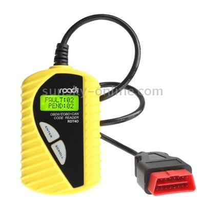 Roadi RDT40 OBDII / EOBD + CAN Code Reader (Yellow)