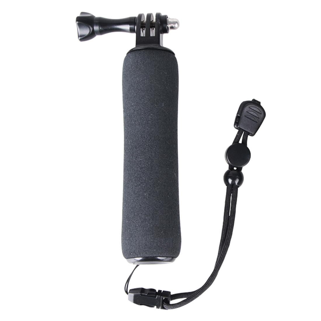 Bobber Floating Handle Grip with Adjustable Anti-lost Strap for GoPro  NEW HERO /HERO6   /5 /5 Session /4 Session /4 /3+ /3 /2 /1, Xiaoyi and Other Action Cameras (Black)
