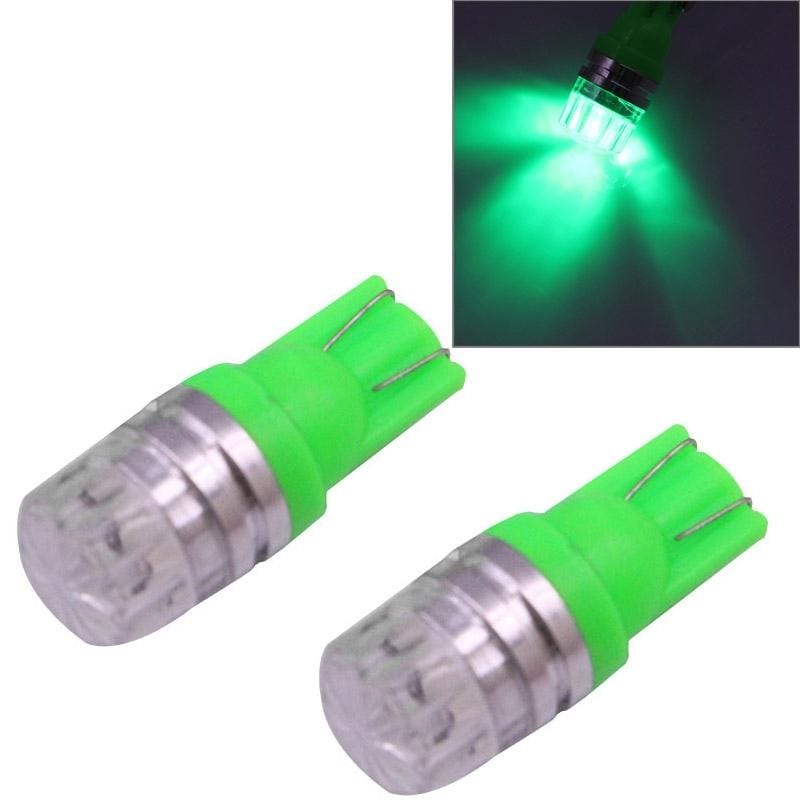 2 PCS T10 1.5W 60LM 1 LED Dark Blue COB LED Brake Light for Vehicles, DC12V (Green)