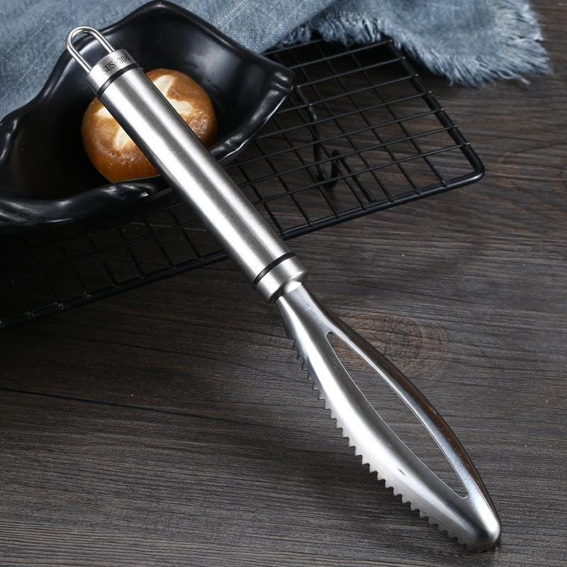 4 PCS Stainless Steel Fish Scale Planer Household Hand-held Fish Scale Remover
