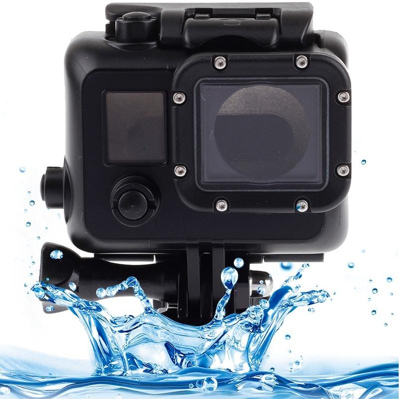 Black Edition Waterproof Housing Protective Case with Buckle Basic Mount for GoPro HERO4 /3+ (Black)