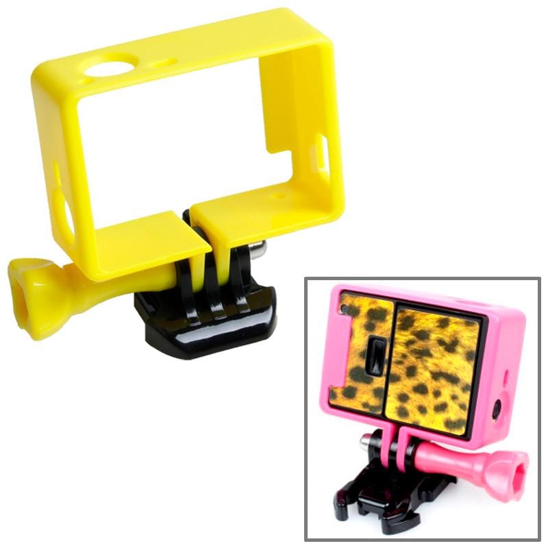 TMC High Quality Tripod Cradle Frame Mount Housing for GoPro HERO4 /3+ /3, HR191 (Yellow)