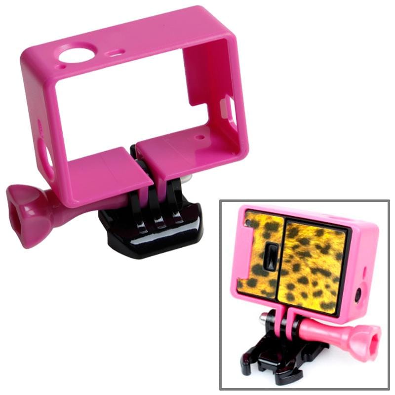TMC High Quality Tripod Cradle Frame Mount Housing for GoPro HERO4 /3+ /3, HR191 (Magenta)