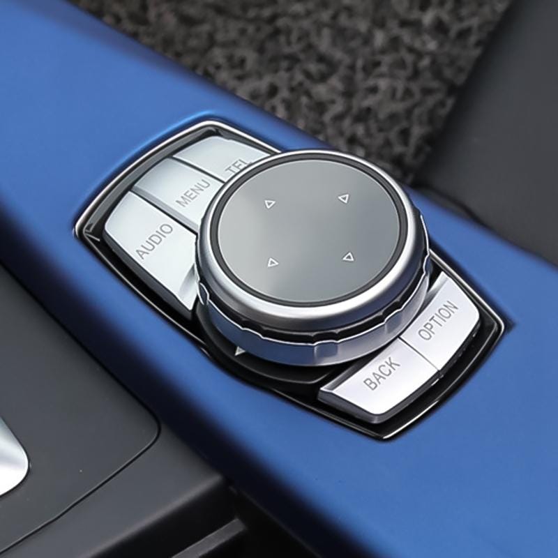 Multi-function Knob Modified IDRIVE Button Decorative Sticker for BMW 1 2 3 5 Series X1 X3 X5 X6