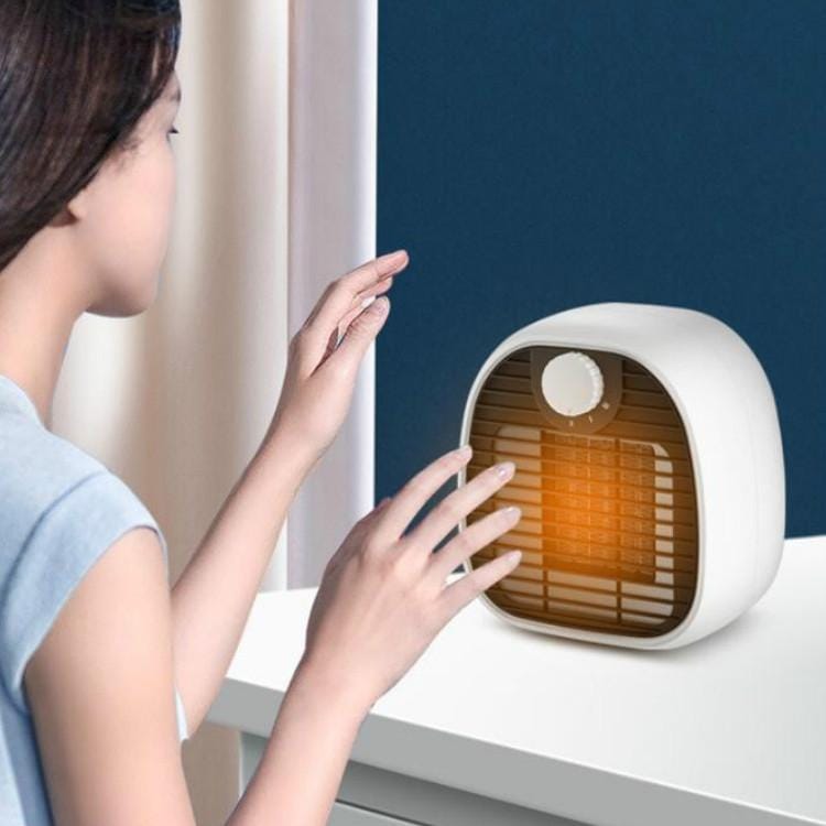 Home Heater Desktop Heater Energy-Saving Electric Heater, Specification:EU Plug (White)