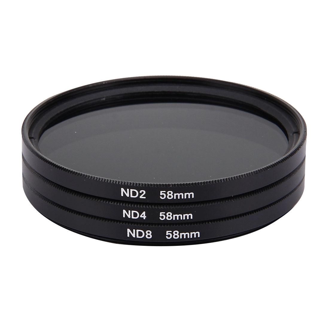 JUNESTAR Proffesional 58mm Lens Filter ND Filter Kits  for GoPro & Xiaomi Xiaoyi Yi & SJCAM Sport Action Camera