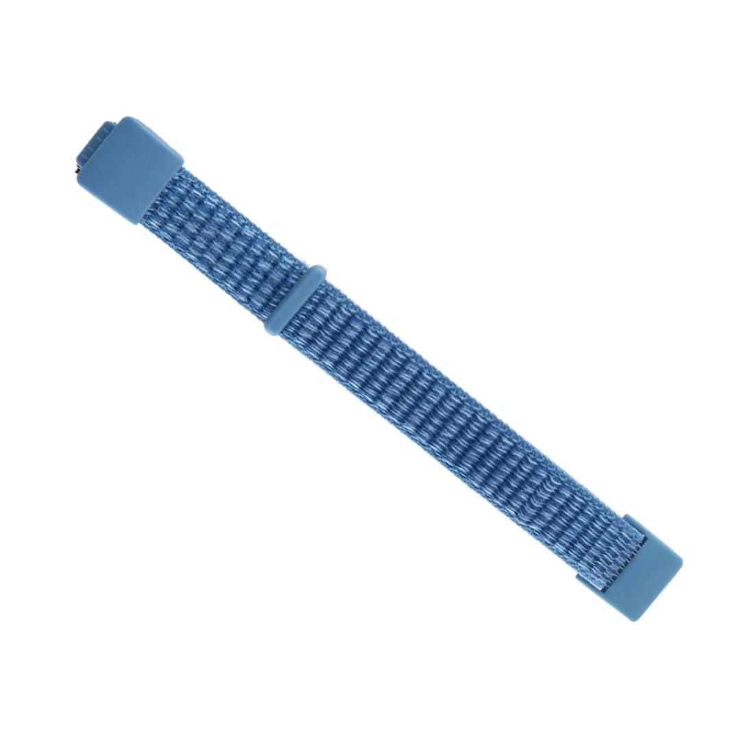 For Fitbit Inspire/ Inspire HR Nylon Watchband with Hook and Loop Fastener (Blue)
