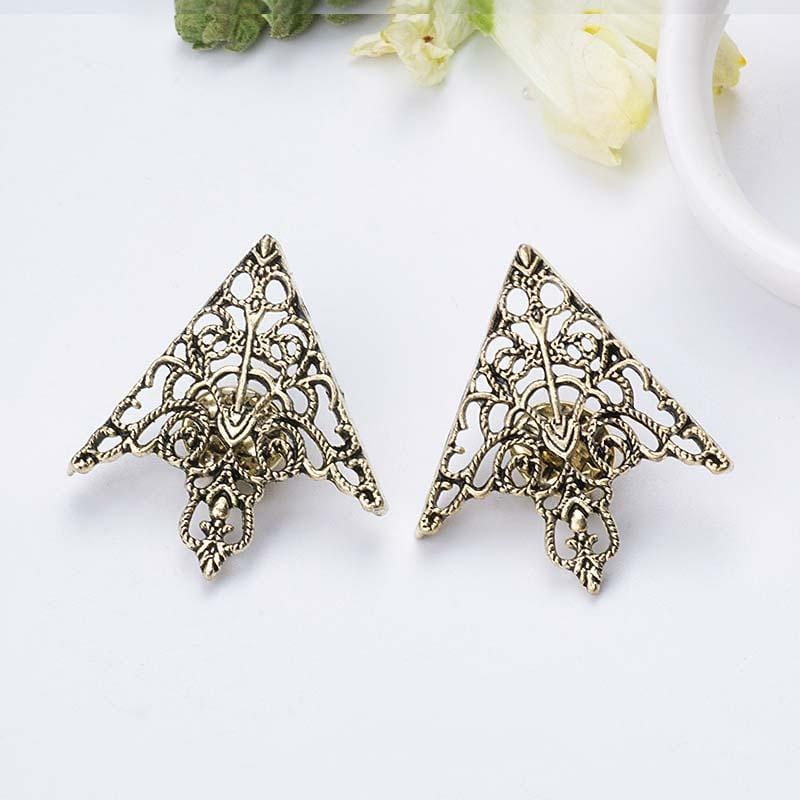 Crown Openwork Collar Buckle Vintage Collar Clamp jewelry (Ancient Bronze)