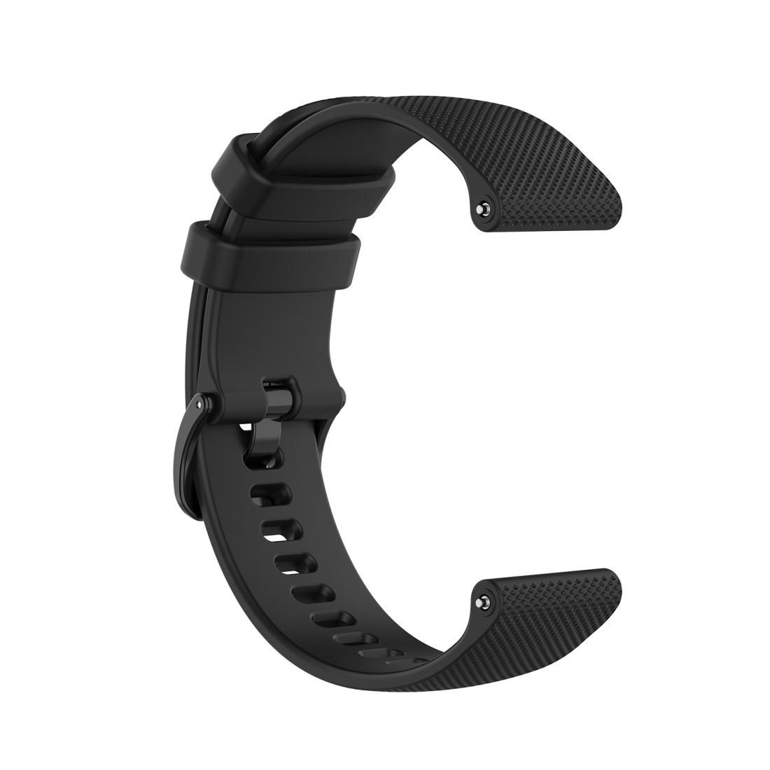 22mm For Huawei Watch GT2e GT2 46mm Silicone strap (Black)