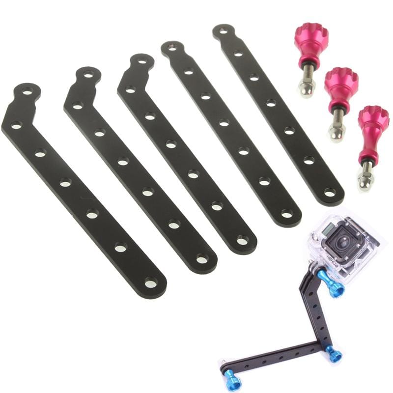 ST-45 Aluminum Alloy Extension Arm Mount Kits With Screw for Gopro Camera HD Hero 4 / 3+ / 3 / 2 / 1 (Magenta)