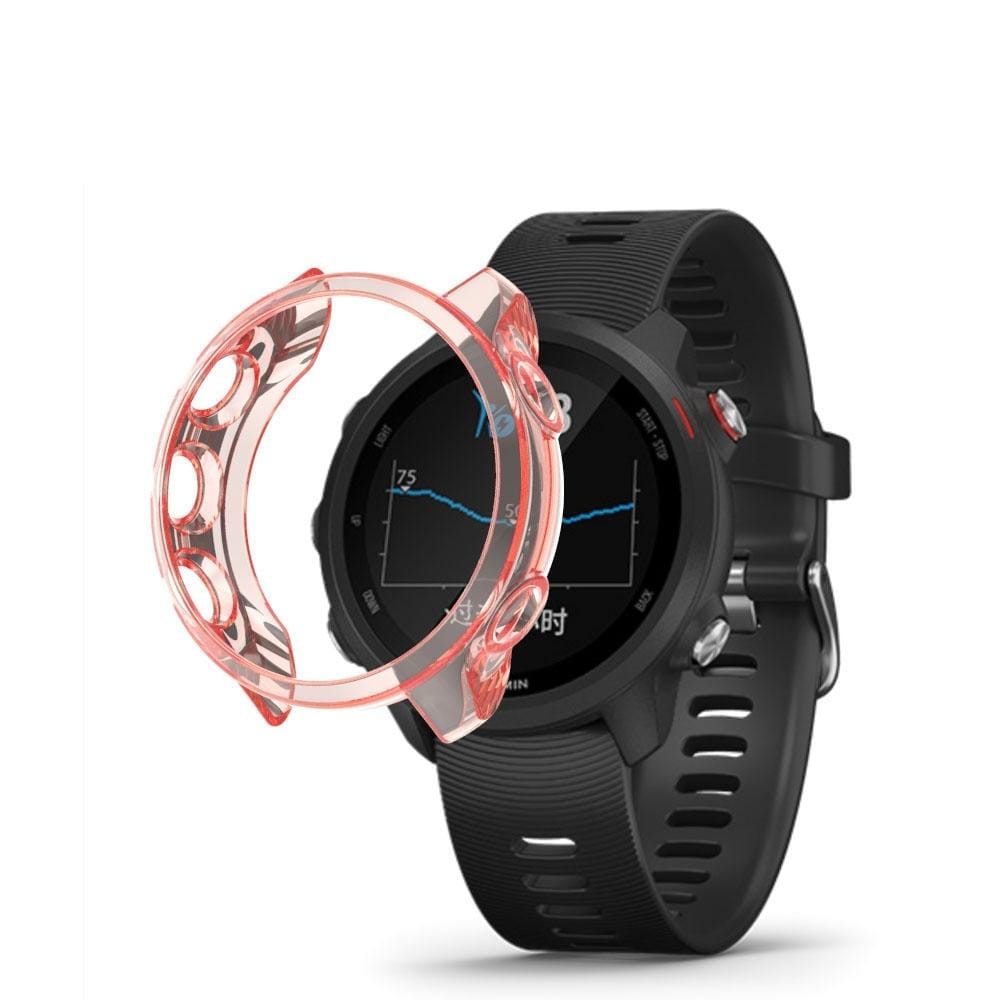 For Garmin Forerunner 245 TPU Translucent Watch Case (Orange)