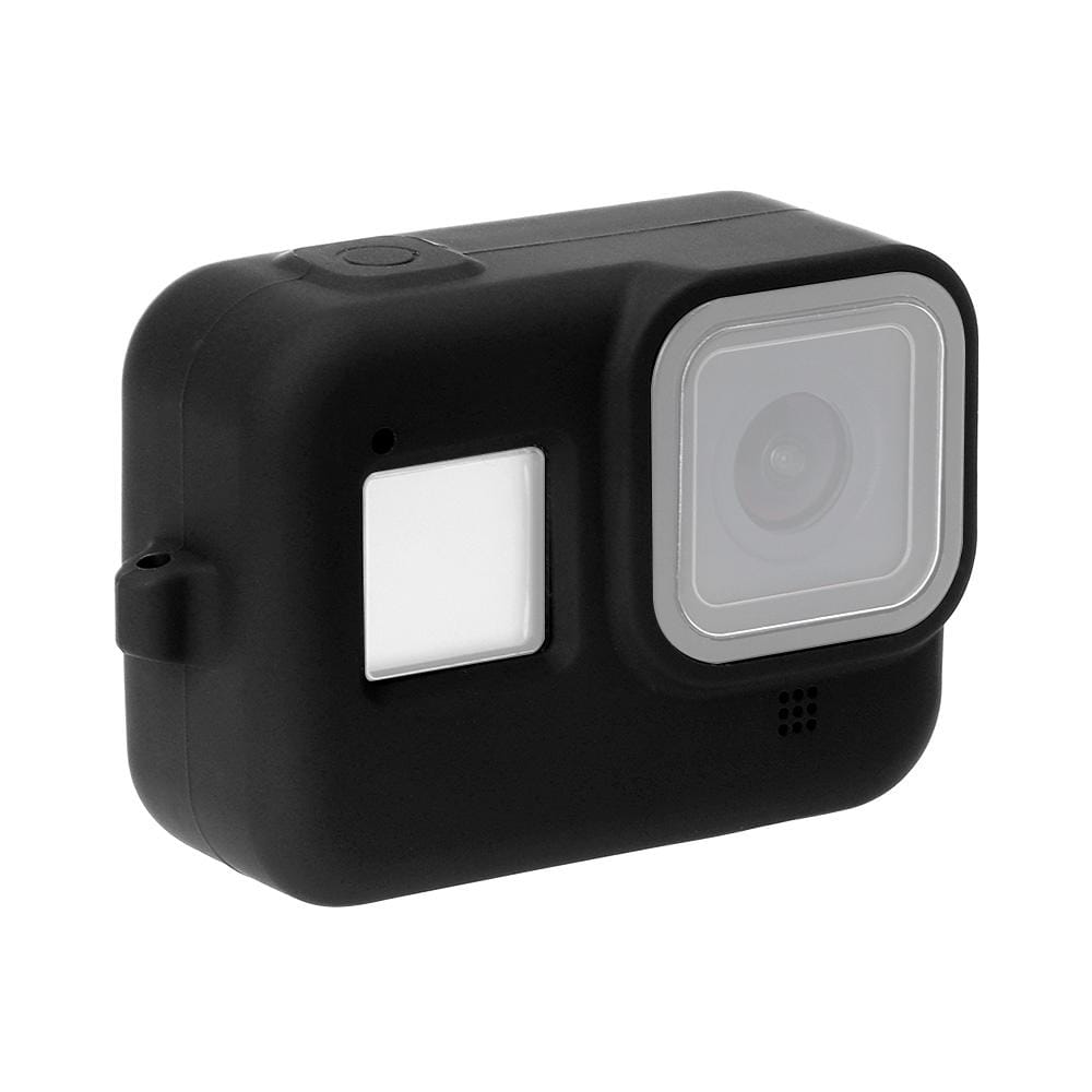 PULUZ Silicone Protective Case Cover with Wrist Strap for GoPro HERO8 Black (Black)