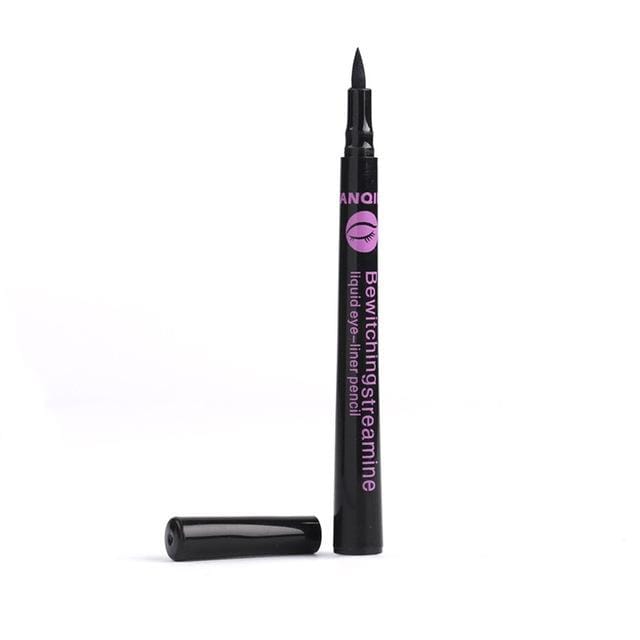 3 PCS Beauty Fashion Style Black Long-lasting Waterproof Liquid Eyeliner Eye Liner Pen Pencil Makeup Cosmetic Tool (Black)