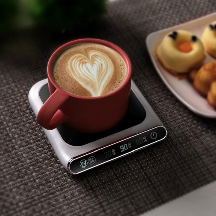Smart 55 Degree Constant Temperature Coaster Winter Desktop Insulation And Warm Heating Usb Coaster (Wave Display)