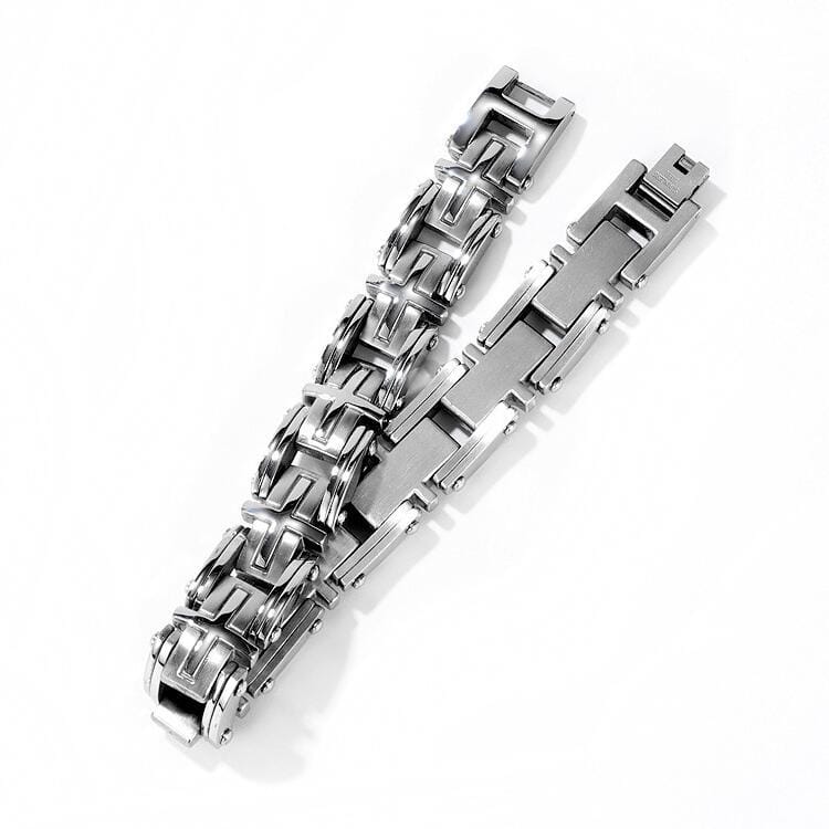 OPK 1090 Retro Men Cross Motorcycle Chain Bracelet