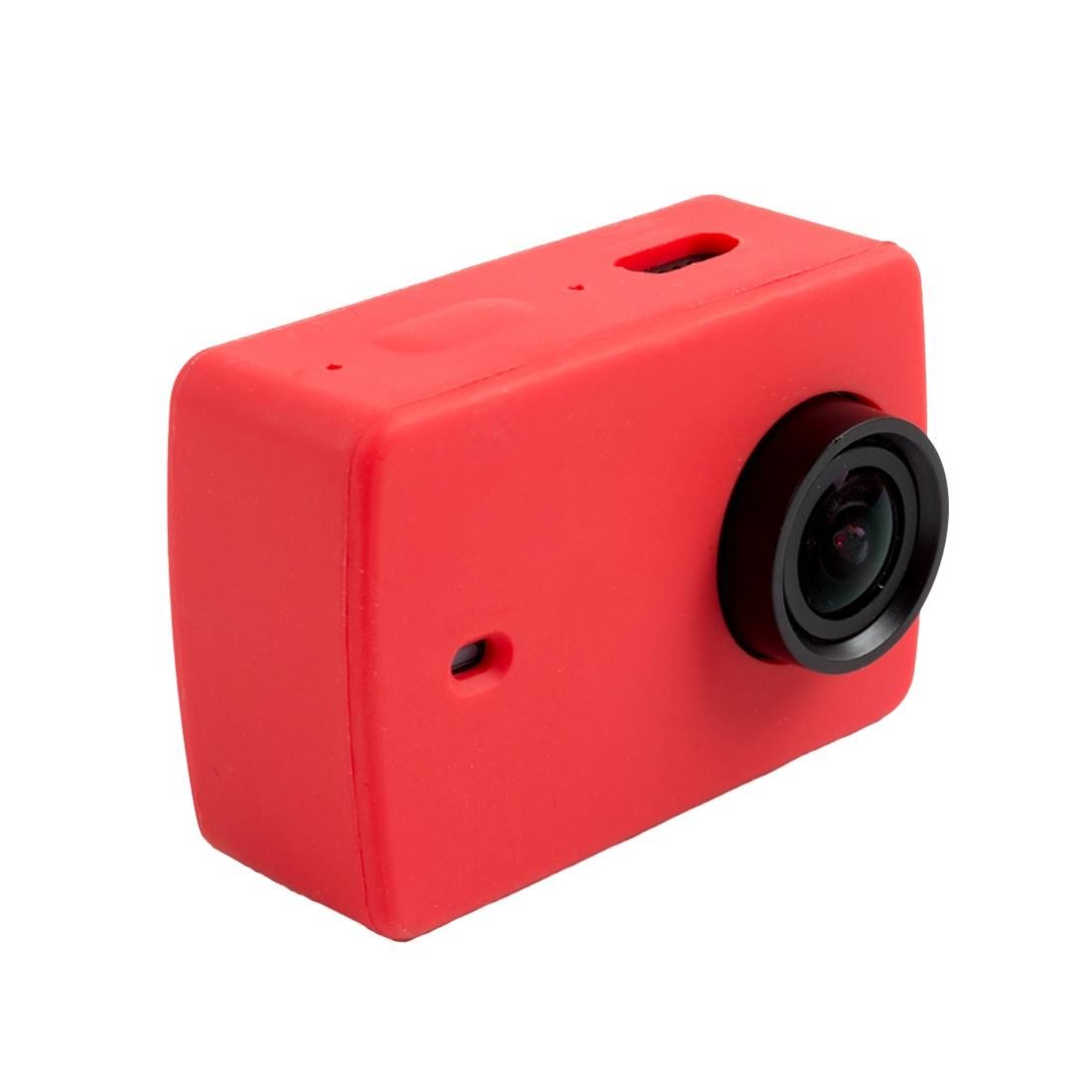 For Xiaomi Xiaoyi Yi II Sport Action Camera Silicone Housing Protective Case Cover Shell (Red)