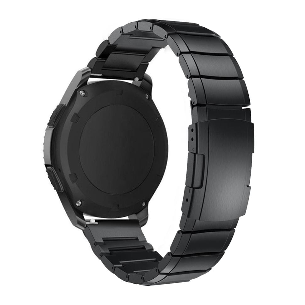 22mm For Huawei Watch GT2e GT2 46mm A Stainless Steel Strap with Turtle Back Buckle (Black)