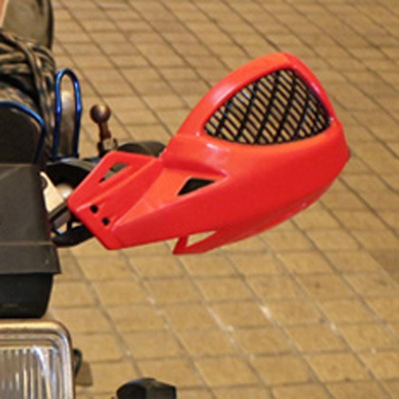 24CM Motorcycle Handguard Hand Guard Protector for Kawasaki Suzuki Honda Yamaha Moto Dirt Bike ATVS With Mount Kit (Red)