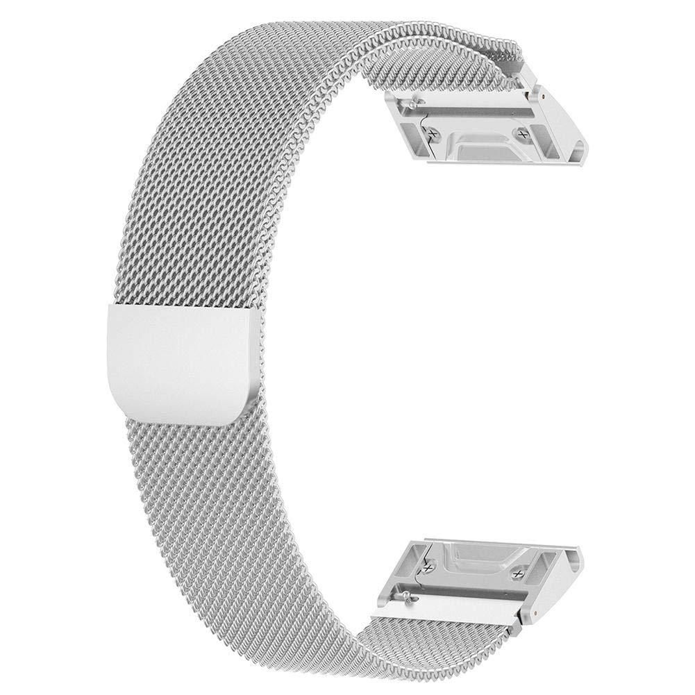 For Garmin Fenix 5 Milan Metal Stainless Steel Metal Watchband , Size:26MM