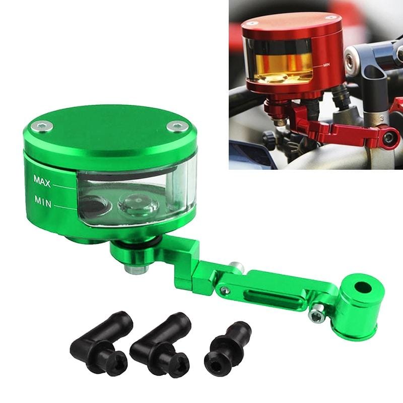 Motorcycle Modification Parts Front Brake Fluid Oil Universal Brake Oil Cup for Kawasaki / Suzuki (Green)
