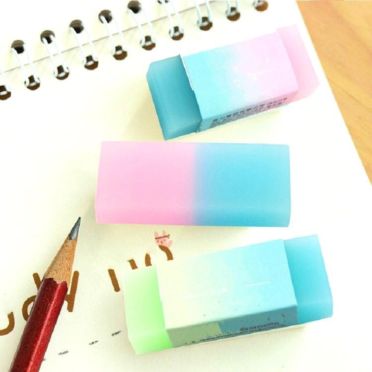 5 PCS Jelly Translucent Eraser Art Drawing Exam Sketch Student Stationery, Color Random Delivery (Gradient Color)