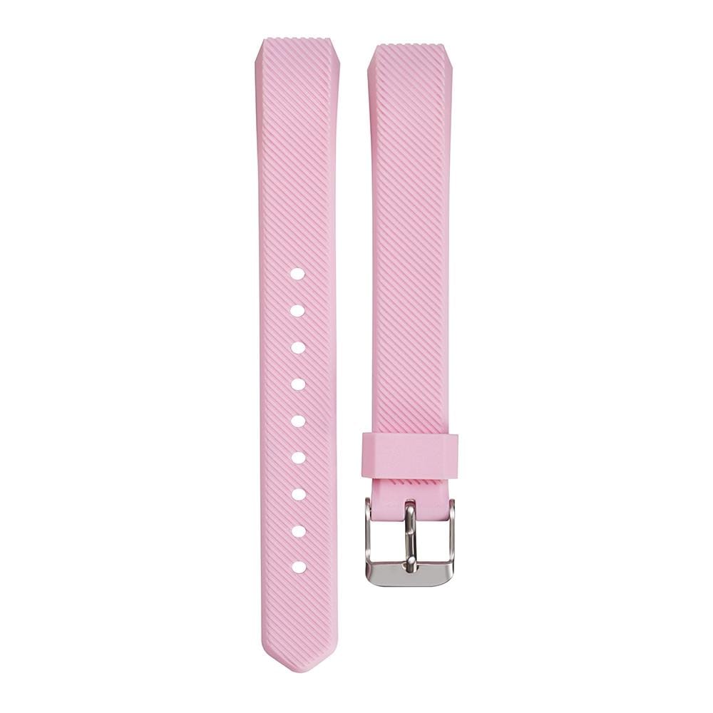 For Fitbit Alta Silicone Replacement Wrist Strap Watchband with Buckle (Pink)