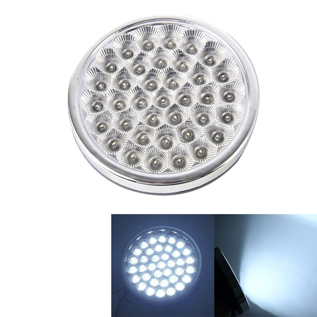 GT-691 5W 300LM 6000K 38LEDs Circle Shape Car Dome Light, DC 12V (White Light)