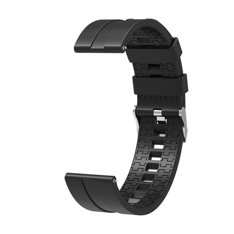 Suitable For Xiaomi Haylou Solar Watch Silicone Strap Length: 21cm (black)