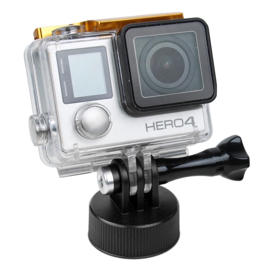 TMC HR383 Surfing Plastic Bottle Top Mount Tripod Adapter Holder for GoPro  NEW HERO /HERO6   /5 /5 Session /4 Session /4 /3+ /3 /2 /1, Xiaoyi and Other Action Cameras, Inner Diameter: 28.5mm (Black)